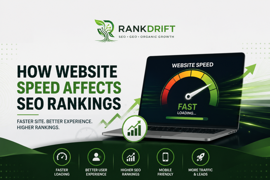 Website Speed SEO infographic