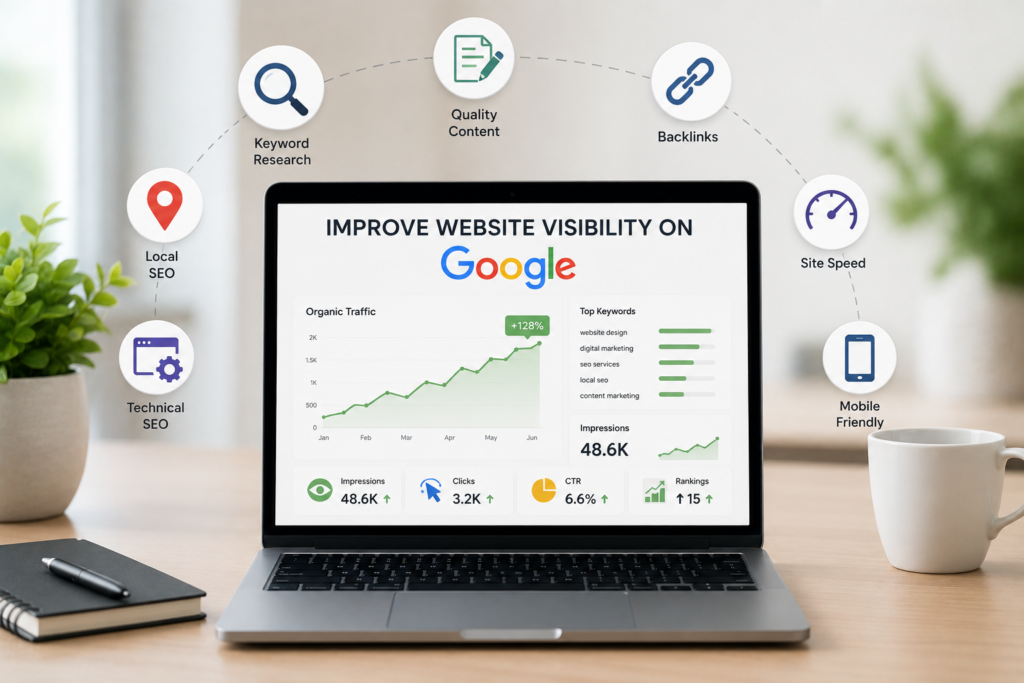 Google Website Visibility SEO