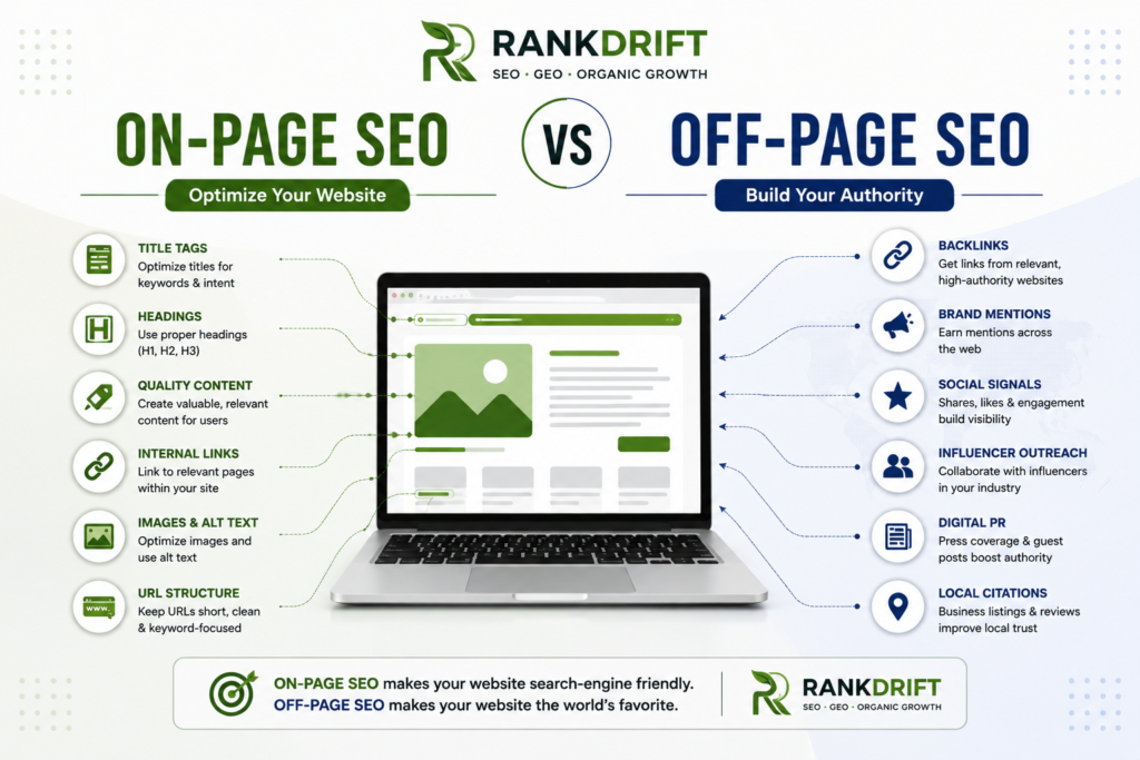 On-page SEO optimization elements